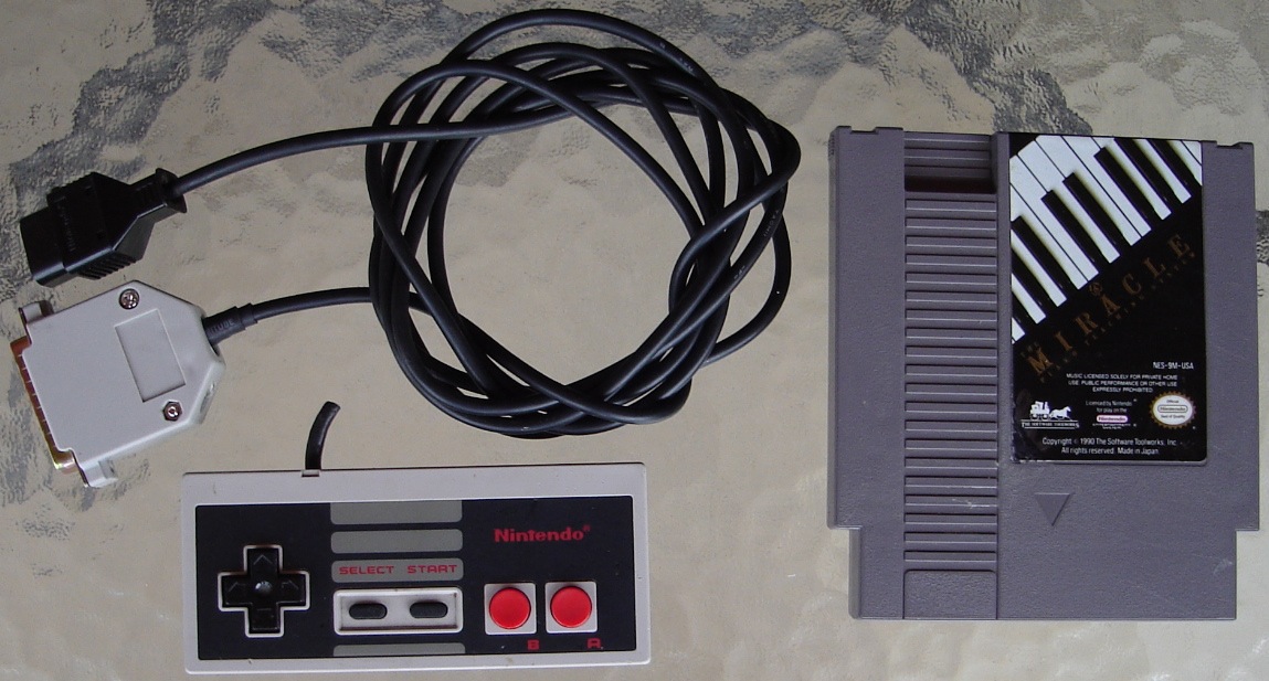 Miracle Piano NES Cable - NES Controller - NES Cart.jpg