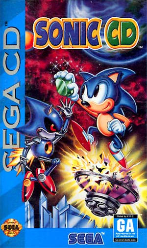 Sonic CD' o primeiro jogo em formato (CD) lançado para o 'Sega CD