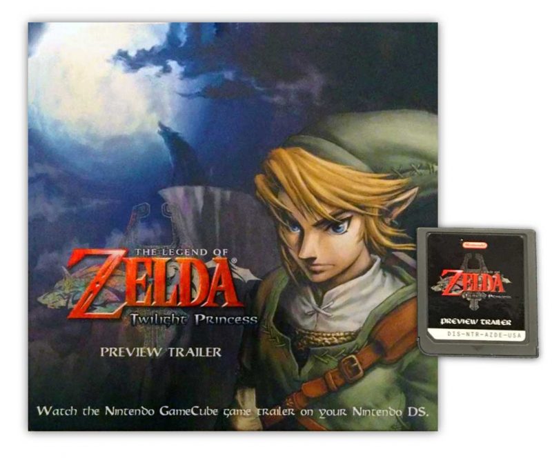 DS Zelda Twilight Princess Trailer Cartridge
